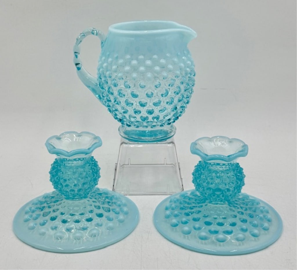 Vintage Blue Fenton Hobnail Collectibles (1 of 12)