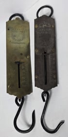 Pr. Antique Spring Balance Hanging Scales
