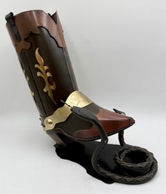 Fiji Hand Crafted Motion Metal Boot Sculpture