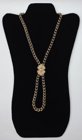 10K Gold Double Belcher Chain on 14K Slider 40.4g