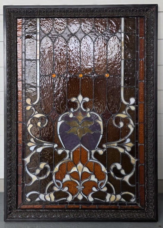 Beautiful Victorian Style Stained Glass Panel (1 of 8)