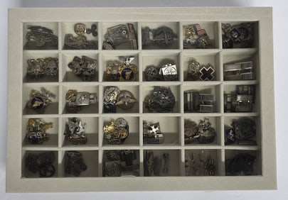 99 Sterling Silver Military Pins & More 18.555oz