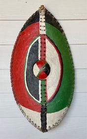 Vintage Traditional Maasai Style African Shield