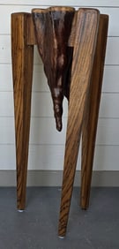 Modern Cypress Knee Tripod Accent Table