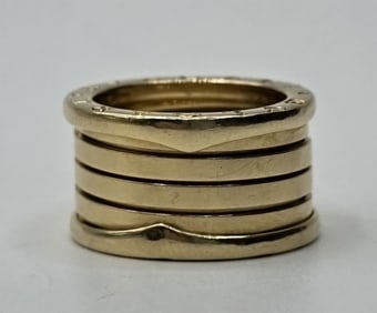 18k Yellow Gold Bvlgari B.zero1 Ring - 12.1g