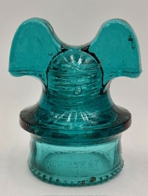 Vintage Hemingray Mickey Mouse Glass Insulator