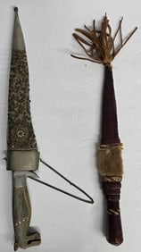 Set of 2 Traditional Indonesian Daggers