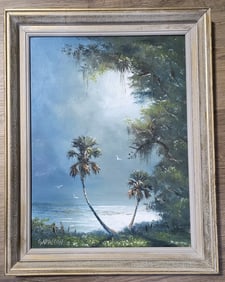 Original Highwayman Sam Newton Framed Painting