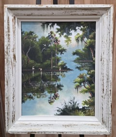 Signed Willie Daniels Original Highwaymen Painting