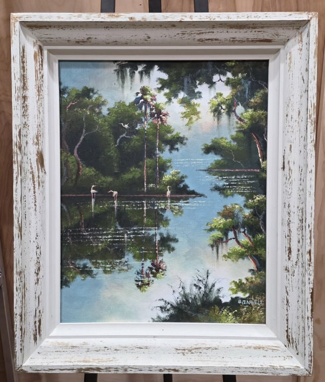 Signed Willie Daniels Original Highwaymen Painting (1 of 6)