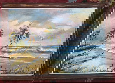 Org. Highwaymen Hezekiah Baker Oil on Board