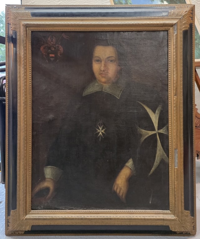 Antique Portrait of Knight Hospitaller of St. John (1 of 12)