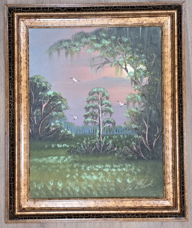 Signed Al Black Original Highwaymen Painting (1 of 6)