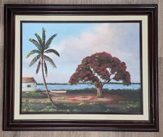 Signed Johnny Stovall 2nd Gen. Highwaymen Painting