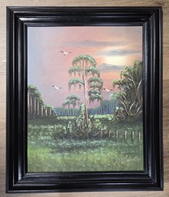 Fl. Highwaymen Al Black "Glades at Dusk" Painting