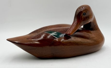 Gene Malin Hand Crafted Mallard Hen Decoy