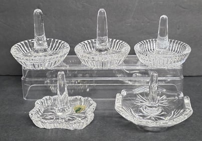 Assorted Waterford Crystal Ring Holders