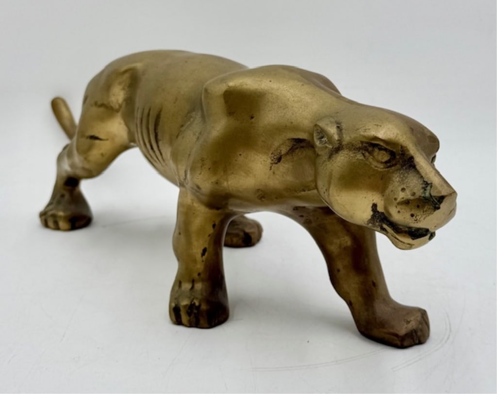 Vintage Brass? Walking Panther Figurine (1 of 12)
