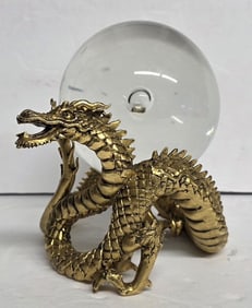 L.E. Franklin Mint Dragon Crystal Ball