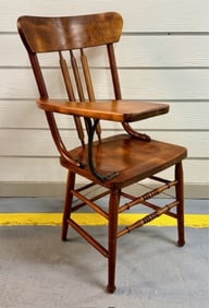 Vintage Maple American School Desk Chair