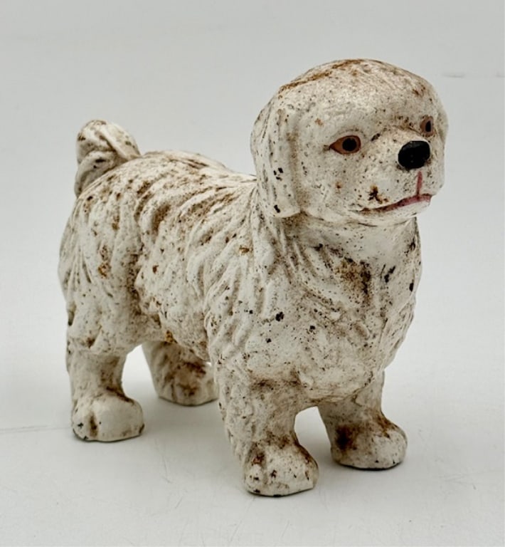 Sm. Vintage Painted Cast Dog (1 of 13)