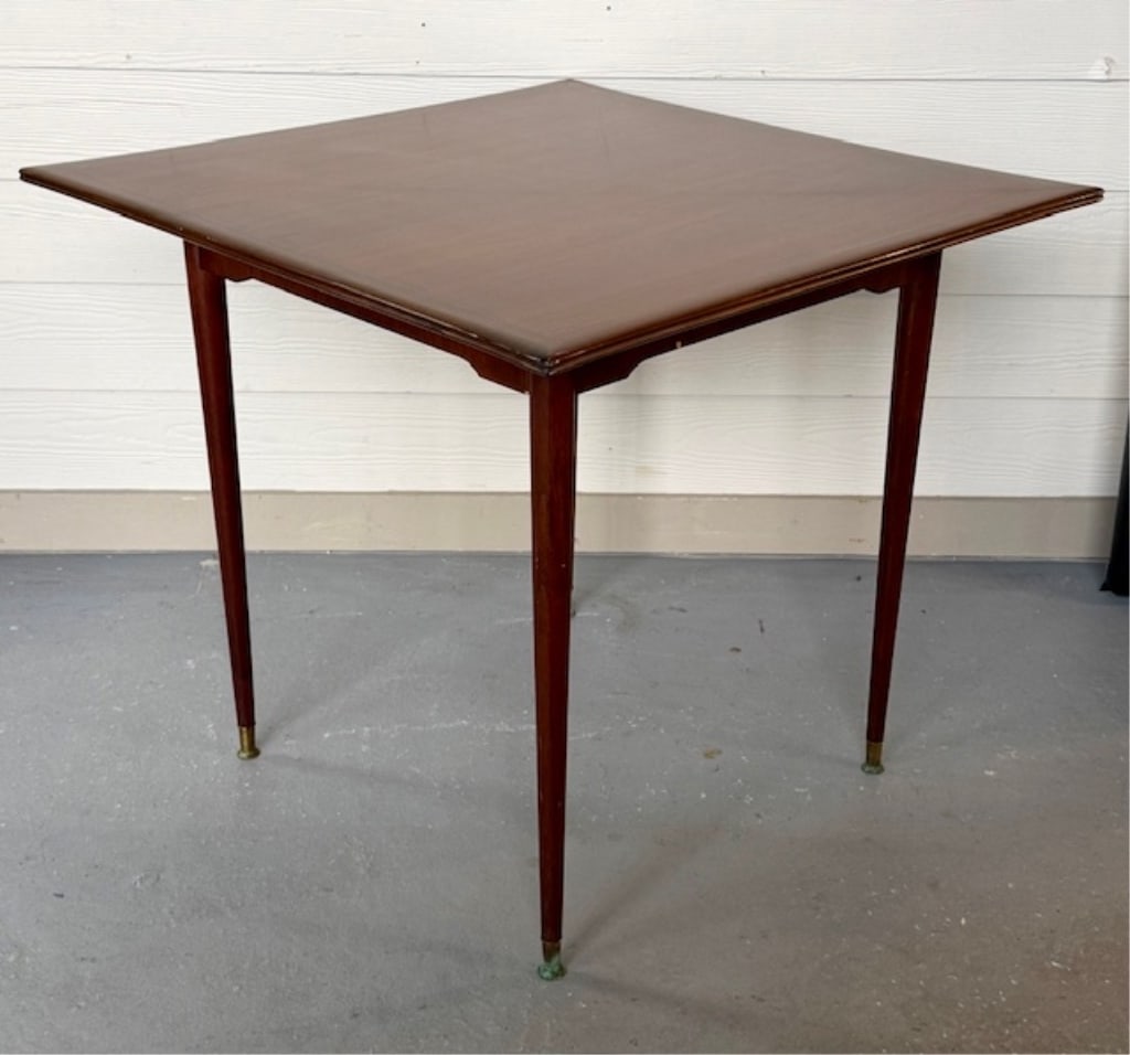 Vintage Inlaid Square Side Table (1 of 9)