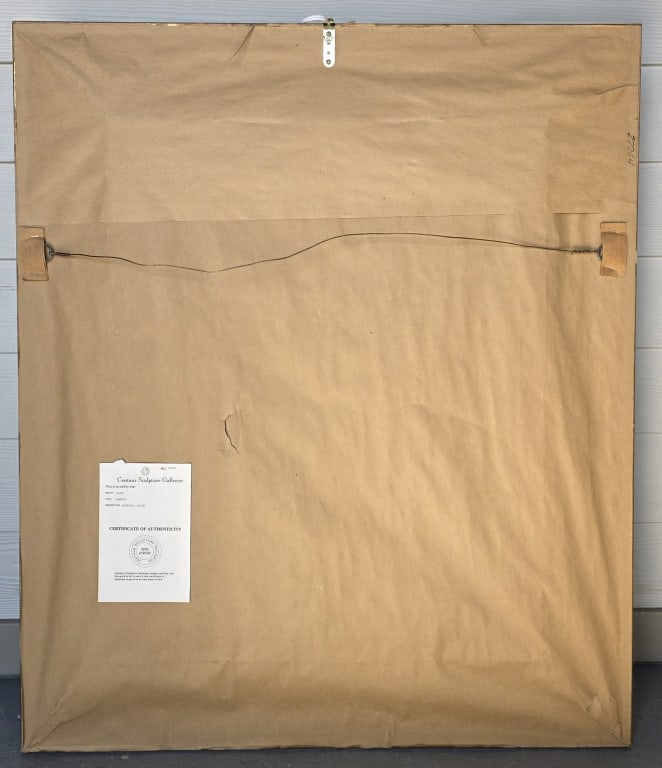 Ray Jacobs Framed Parrots Oil on Canvas - 6