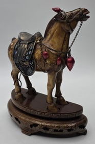 Vinatage Tang Dynasty Style Carved War Horse