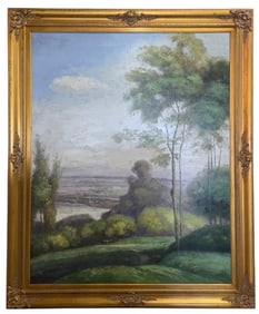 L. Stephano Framed Oil on Canvas