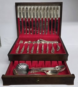 "Royal Danish" Sterling Flatware Set 120oz TW