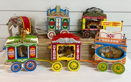 Vintage Steiff Golden Age of the Circus Train Set