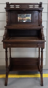 Antique Eastlake Style Ladies Roll Top Desk