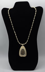 14k Bulova Pendant Watch on Chain 67.02g TW