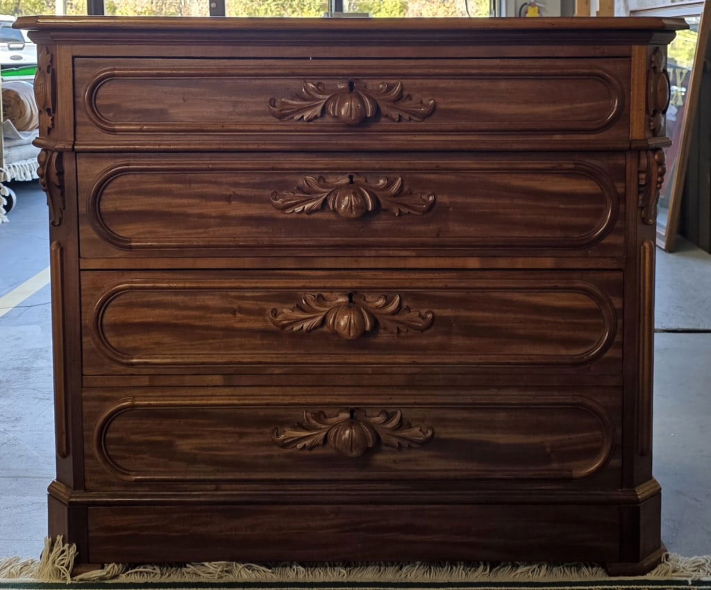 Vintage French Louis XV Style Chest of Drawers (1 of 6)