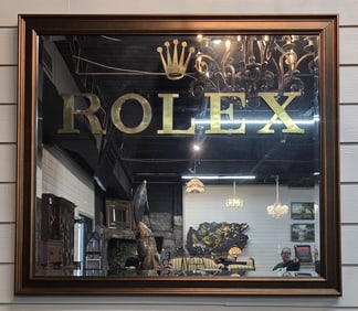 Handcrafted Framed Rolex Wall Mirror