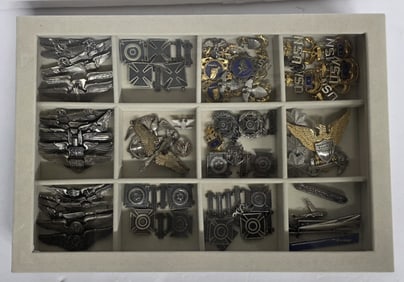 Sterling Silver Military Pins & More 25.5oz TW