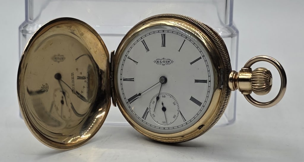 Antique 14k Plated Elgin Pocket Watch (1 of 11)