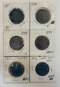 Collection of Antique U.S. Large Cent Coins