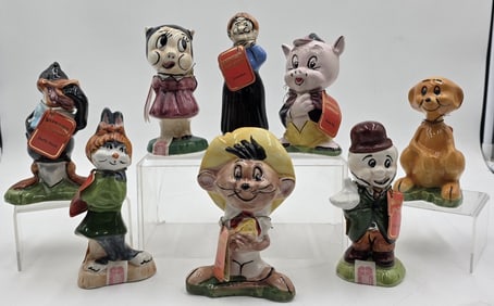 Vintage Carosello Ceramic Looney Tunes Decanters