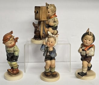 Collection of 4 Vintage M.I. Hummel Figurines