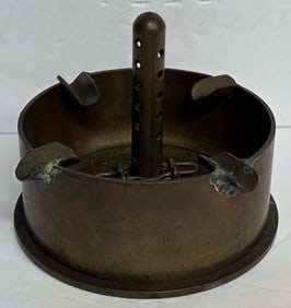 Vintage Brass Trench Art Ashtray