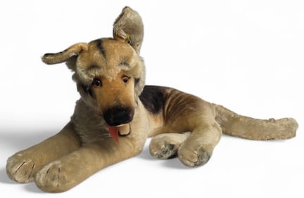 Vintage Steiff "Acro" German Shepherd Dog
