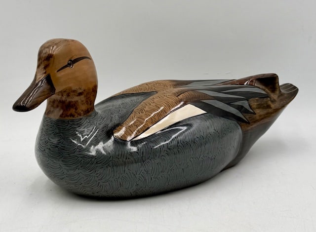 Handcrafted Wooden Gadwall Duck Decoy (1 of 13)