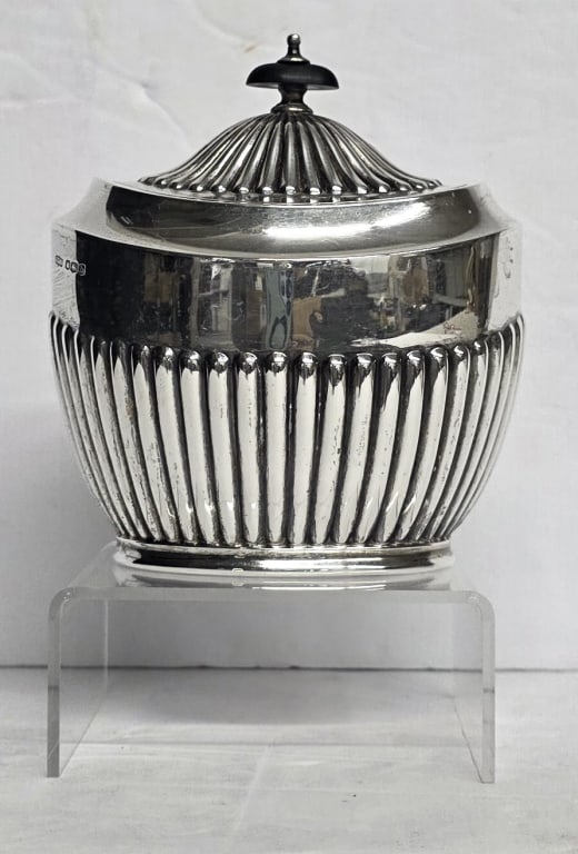 Vtg. Victorian Sterling Silver Tea Caddy 6.6oz TW (1 of 12)