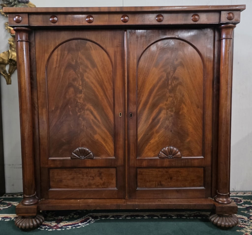 Antique Flame Grain Parlor Cabinet (1 of 7)