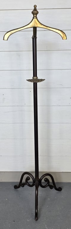 MCM Iron & Brass Gentleman's Valet Stand (1 of 7)