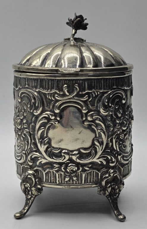 Vtg. Reuge .835 Sterling Sugar/Mint & Music Box (1 of 13)