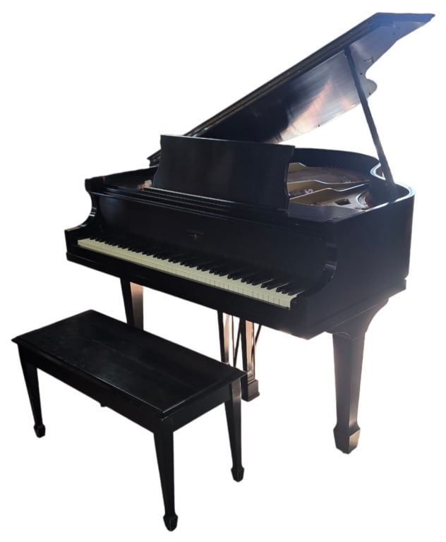 Hardman, Peck & Co. Ebony Baby Grand Piano (1 of 8)