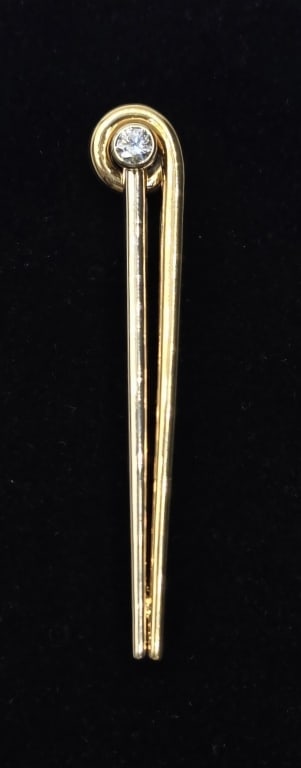18k Diamond Two-Tone Pin - 7.36gTW (1 of 7)