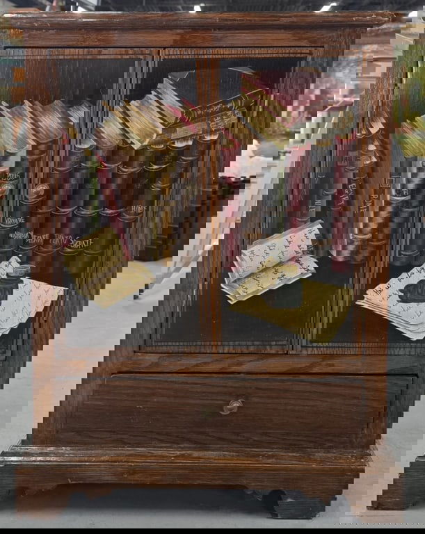 Small Hand Painted Library Cabinet (1 of 7)